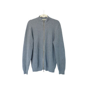 100% cotton zip cardigan - Gray - XL